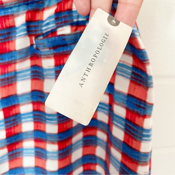 NWT Anthropologie Maeve Escape Printed High Rise Wide Leg Pants Size 14 - Picture 10 of 16